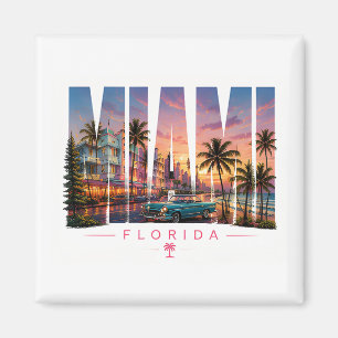🌴 Miami Beach Reise Küstenansichten 🌴 Magnet