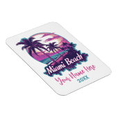 Miami Beach Retro Magnet (Rechte Seite)