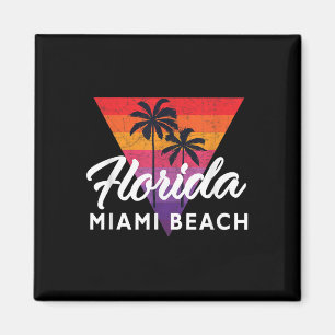 Miami Beach Retro Miami Vintag Triangle 70er 80er Magnet