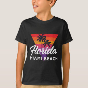 Miami Beach Retro Miami Vintage Dreieck 70er 80er T-Shirt