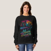 Miami Beach Retro Vibes Sweatshirt (Vorne ganz)