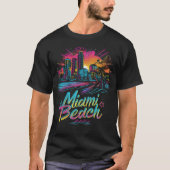 Miami Beach Retro Vibes T-Shirt (Vorderseite)