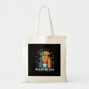 Miami Beach Retro Vintage Tragetasche