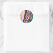 MIAMI BEACH RUNDER AUFKLEBER (Tasche)