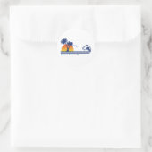 Miami Beach Runder Aufkleber (Tasche)