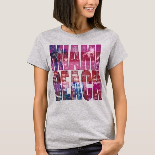 miami beach Schar T-Shirt (Vorderseite)