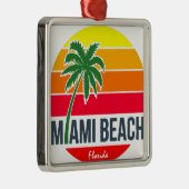 Miami Beach Silbernes Ornament (Rechts)