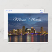 Miami Beach Skyline Florida Travel Postcard Postkarte (Vorne/Hinten)