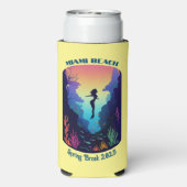 Miami Beach Spring Break 2023 Mermaid Reef Selters Dosenkühler (Seltzer Rückseite)