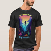Miami Beach Spring Break Mermaid Reef T - Shirt (Vorderseite)