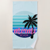 Miami Beach Strandtuch (Vorderseite)