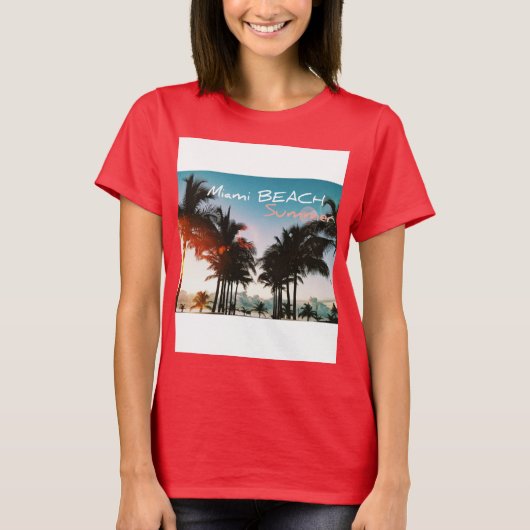 Miami Beach Summer T-Shirt (Vorderseite)