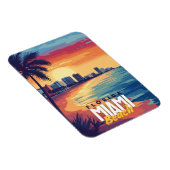 Miami Beach Sunset | Lebhafte Florida-Küste Magnet (Rechte Seite)