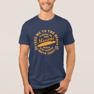 Miami Beach Surf Club: Reiten Sie die Wellen im St Tri-Blend Shirt