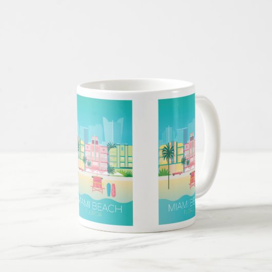 Miami Beach Tasse (VorderseiteRechts)