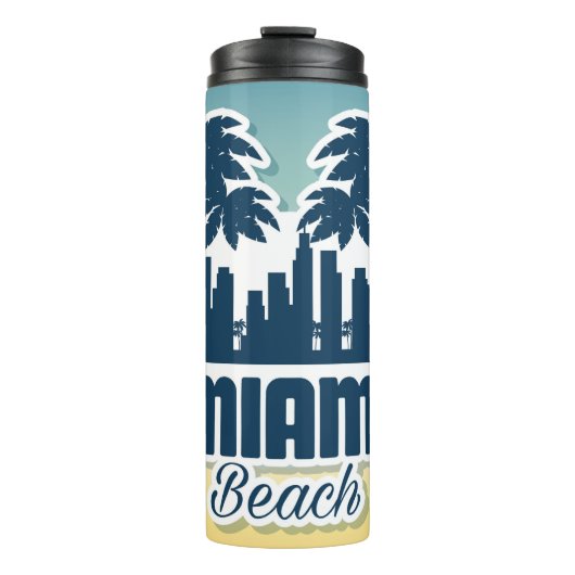 Miami Beach Thermosbecher (Vorderseite)