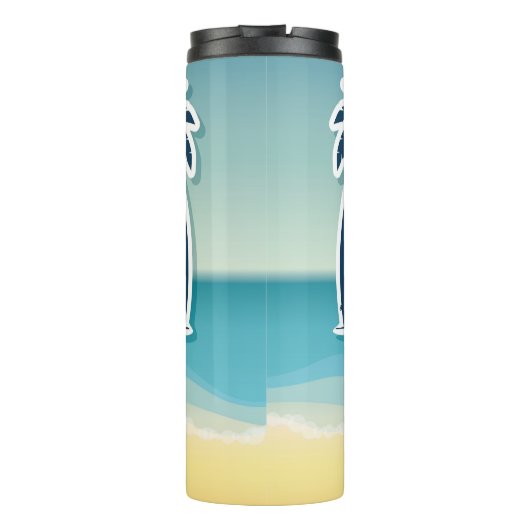 Miami Beach Thermosbecher (Rückseite)