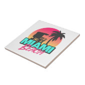 Miami Beach Travel Vintag Fliese (Seite)