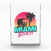 Miami Beach Travel Vintag Fotoblock (Vorderseite)