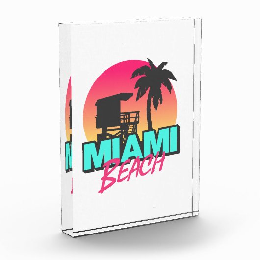 Miami Beach Travel Vintag Fotoblock (Links)