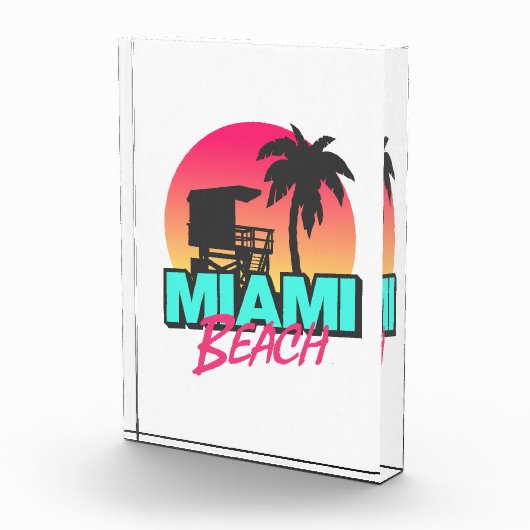 Miami Beach Travel Vintag Fotoblock (Rechts)