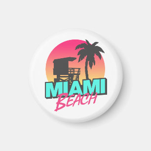 Miami Beach Travel Vintag Magnet