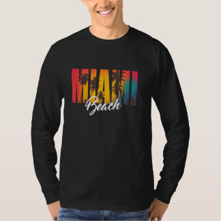 Miami Beach Tropischer Sommer T-Shirt