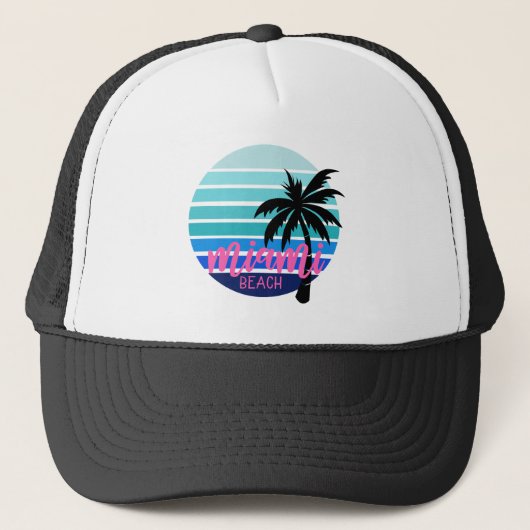 Miami Beach Truckerkappe (Vorderseite)