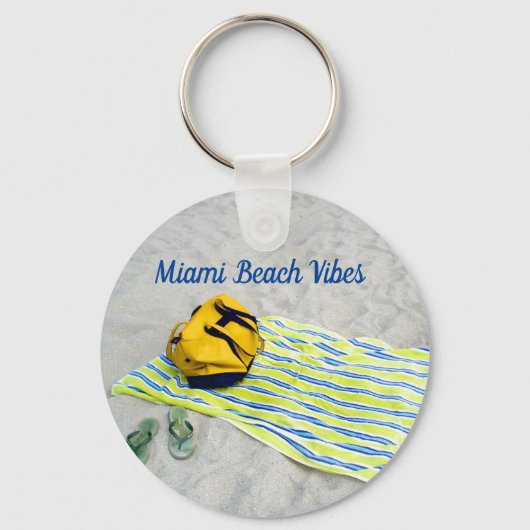 Miami Beach Vibes Schlüsselanhänger (Vorderseite)