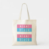 Miami Beach Vice Tote Bag Tragetasche (Rückseite)