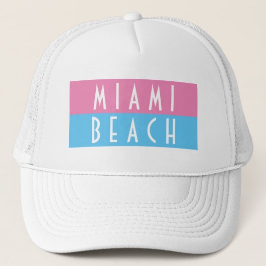 Miami Beach Vice Trucker Hat Truckerkappe (Vorderseite)