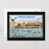 Miami Beach Vintag Postkarte (Vorne/Hinten)