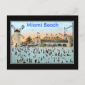 Miami Beach Vintag Postkarte (Vorderseite)