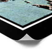 Miami Beach Vintag Print Poster (Ecke)