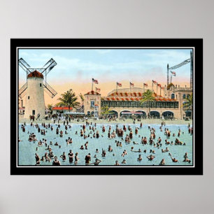 Miami Beach Vintage-Druck Poster