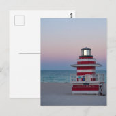 Miami Beach Watch Tower Postkarte (Vorne/Hinten)