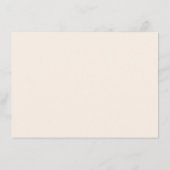 Miami Beach Watercolor Wedding Menu Menükarte (Rückseite)