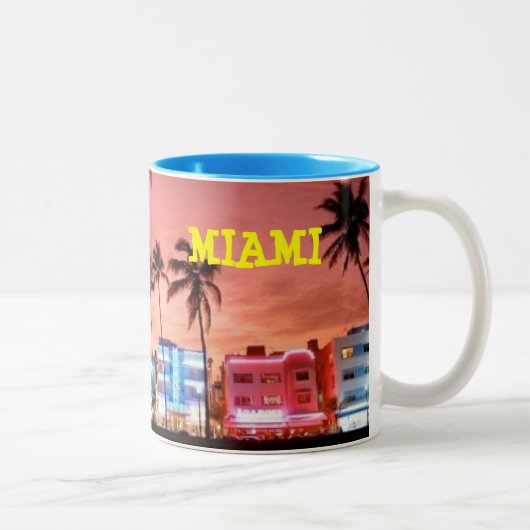 Miami Beach Zweifarbige Tasse (Rechts)