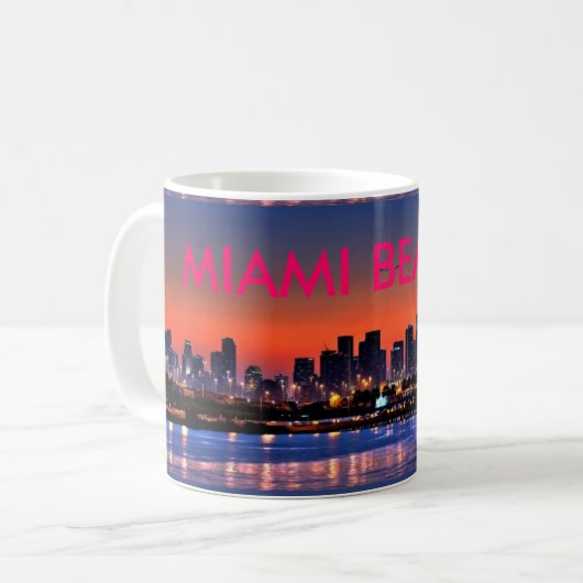 MIAMI- BEACHTasse Kaffeetasse (Vorderseite Links)