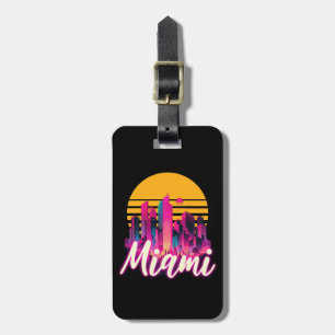 Miami bei Sonnenuntergang Gepäckanhänger