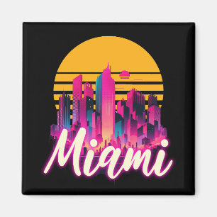 Miami bei Sonnenuntergang Magnet