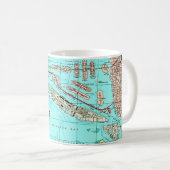 Miami Biscayne Bay Karte Tasse (VorderseiteRechts)
