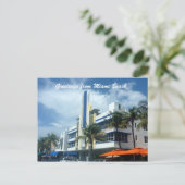 Miami-Bldg-Grüße Postkarte (Stehend Vorderseite)