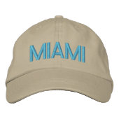 Miami Cap Bestickte Baseballkappe (Vorderseite)