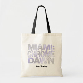 Miami Chrome Dawn Flüssigmetall Y3K Ästhetische Ku Tragetasche
