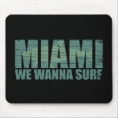 Miami City Florida blau Mousepad (Vorne)