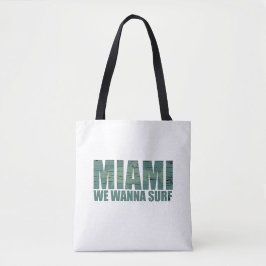 Miami City Florida blau Tasche (Vorderseite)