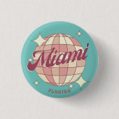 Miami City Florida - Reise-Andenken Button (Vorderseite)