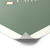 Miami City Florida USA aquamarin moderne Dekoratio Poster (Ecke)