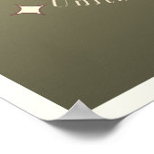 Miami City Florida USA Gold Moderne Dekoration Pos (Ecke)